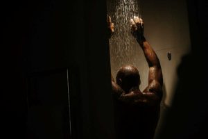 Taking a shower before bed
