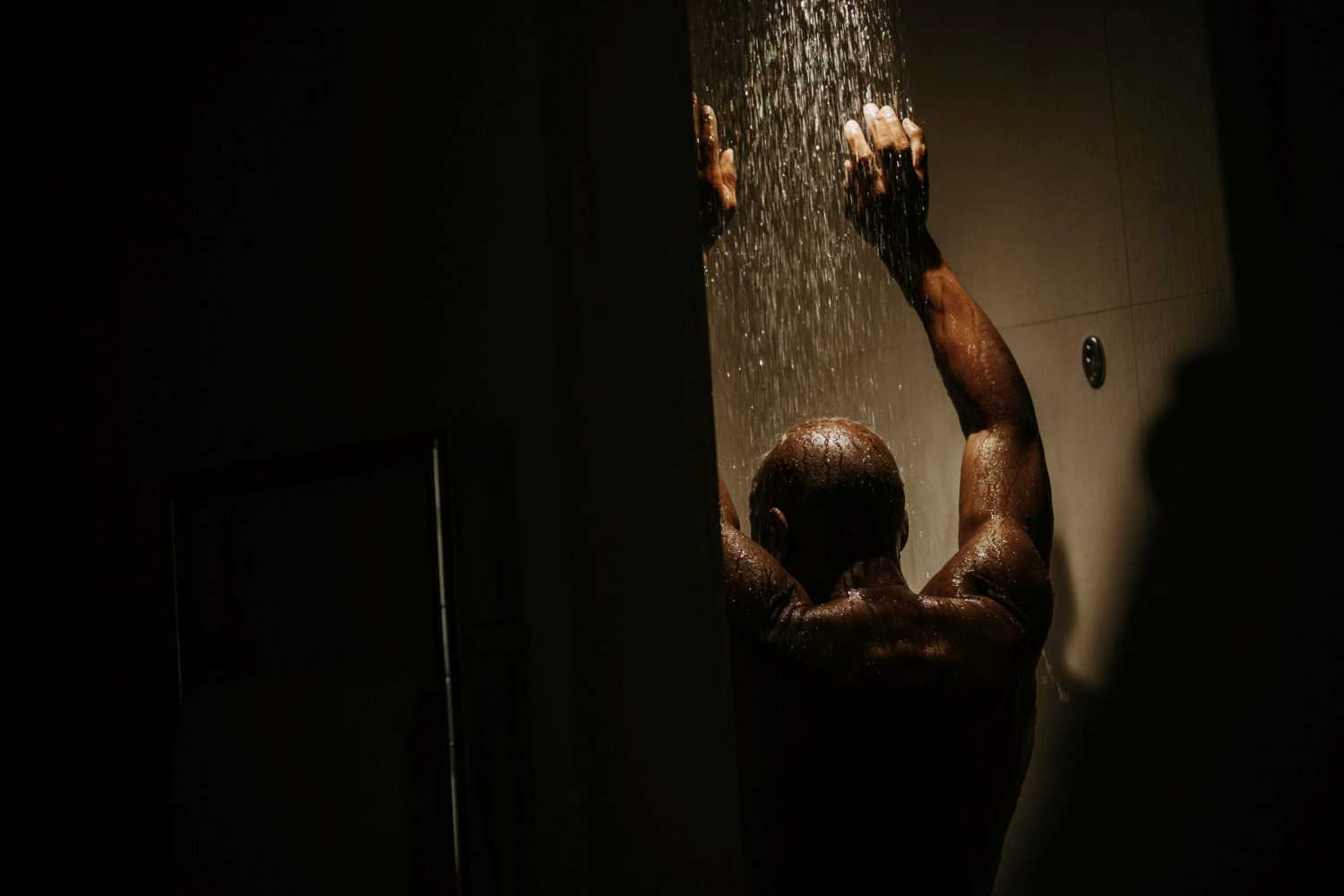 Taking a shower before bed